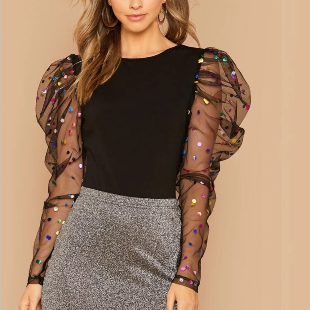 3/$10 Mesh Sleeve Bodysuit